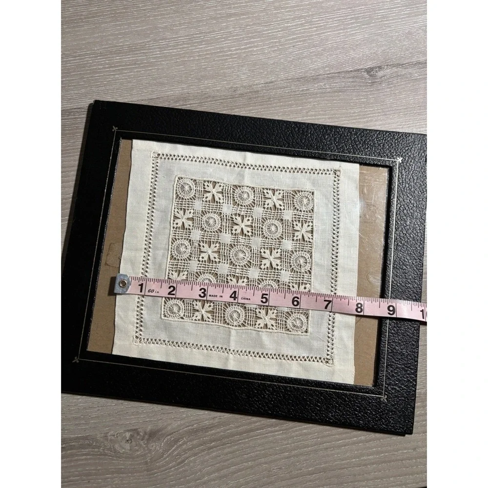 Vintage Handmade Battenberg Lace Lefkara Like Centerpiece Embroidery Cottagecore